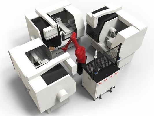 機(jī)器人車床上下料方案 機(jī)器人車床上下料方案
