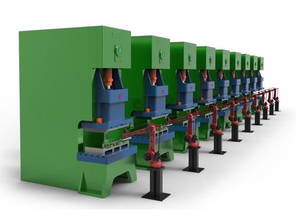 四軸沖壓機(jī)器人連線(xiàn)應(yīng)用